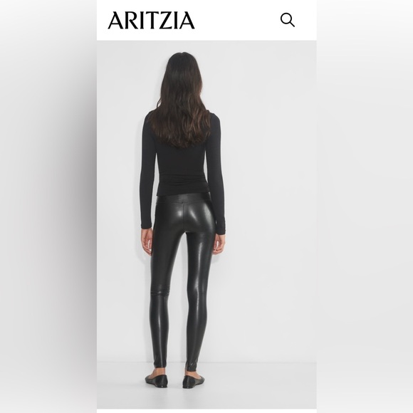 Aritzia Wilfred Free Daria vegan leather leggings XS - Picture 12 of 15